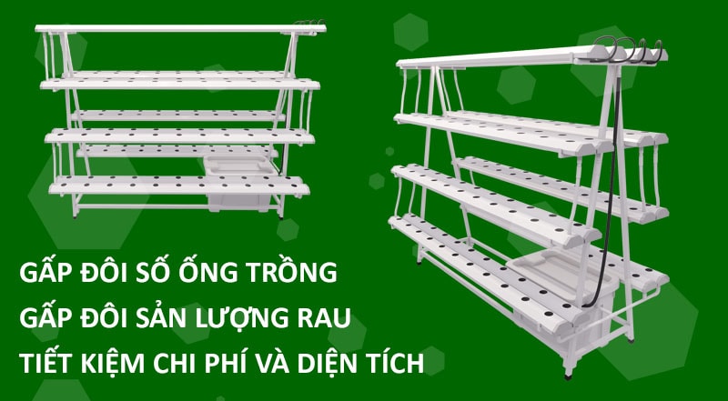 Giàn thủy canh chữ A GLS09 năng suất cực trội