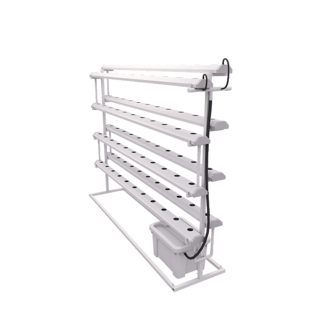 Bộ giàn thủy canh tay đỡ GLS01 8 ống trồng phù hợp không gian hẹp