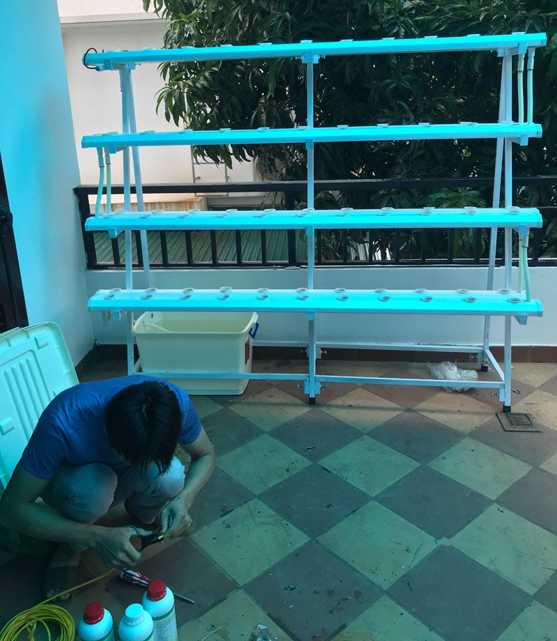 Ngay sau khi nhận thông tin, SkyFarm đã tiến hành tới đo đạc và thi công.